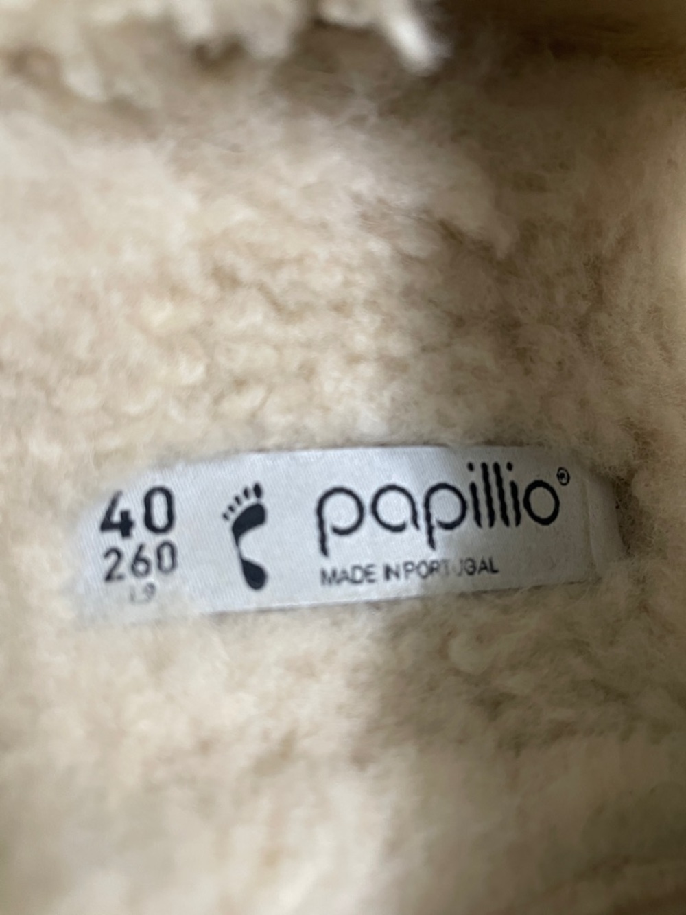 Papillio Shearling-Lined Clog in Cream